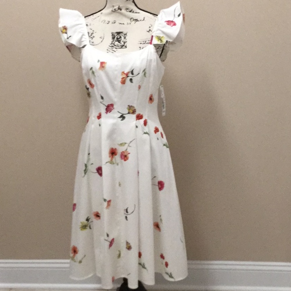 Gianni Bini Jaime white cotton and spandex dress - Picture 2 of 8